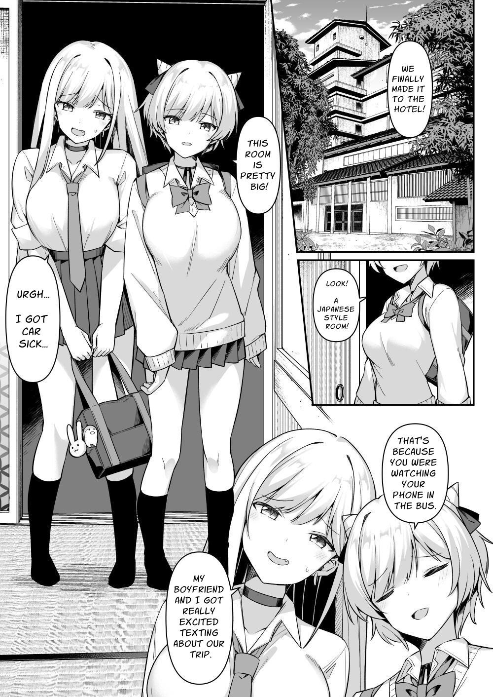 Hentai Manga Comic-Gals on a Hot-spring Inn Trip are Shown Who's Boss by their Big Dick Waiter-Read-3